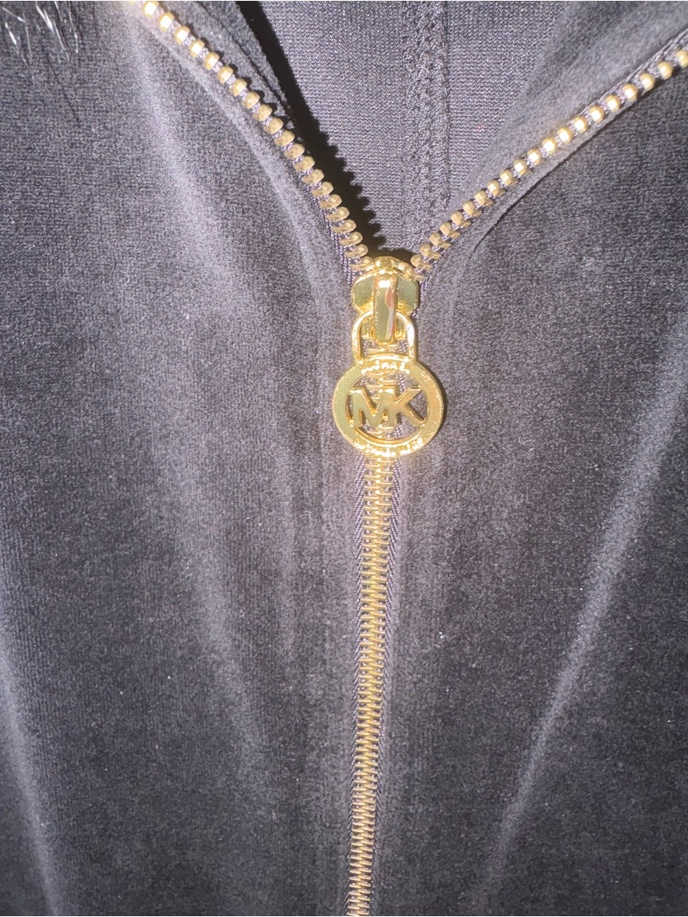 Michael Kors Black Zip-Up Hoodie - Picture 2 of 3